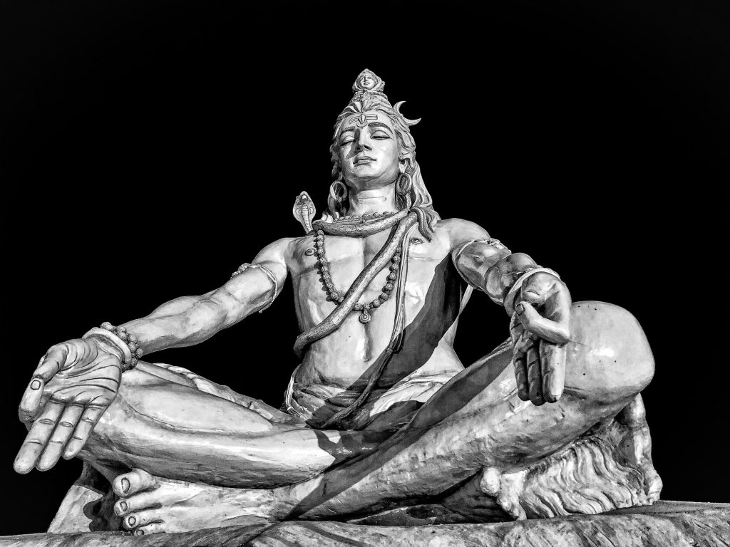 Beautiful statue of god shiva
